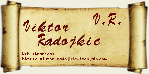 Viktor Radojkić vizit kartica